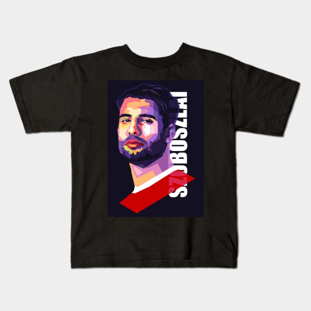 liverpool player szoboszlai Kids T-Shirt by Danwpap2